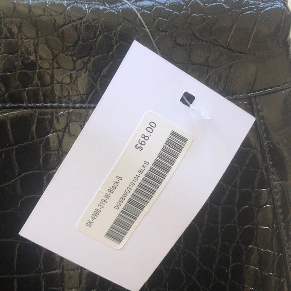 Oak + Fort Croc Effect Mini Skirt - Picture 4 of 4